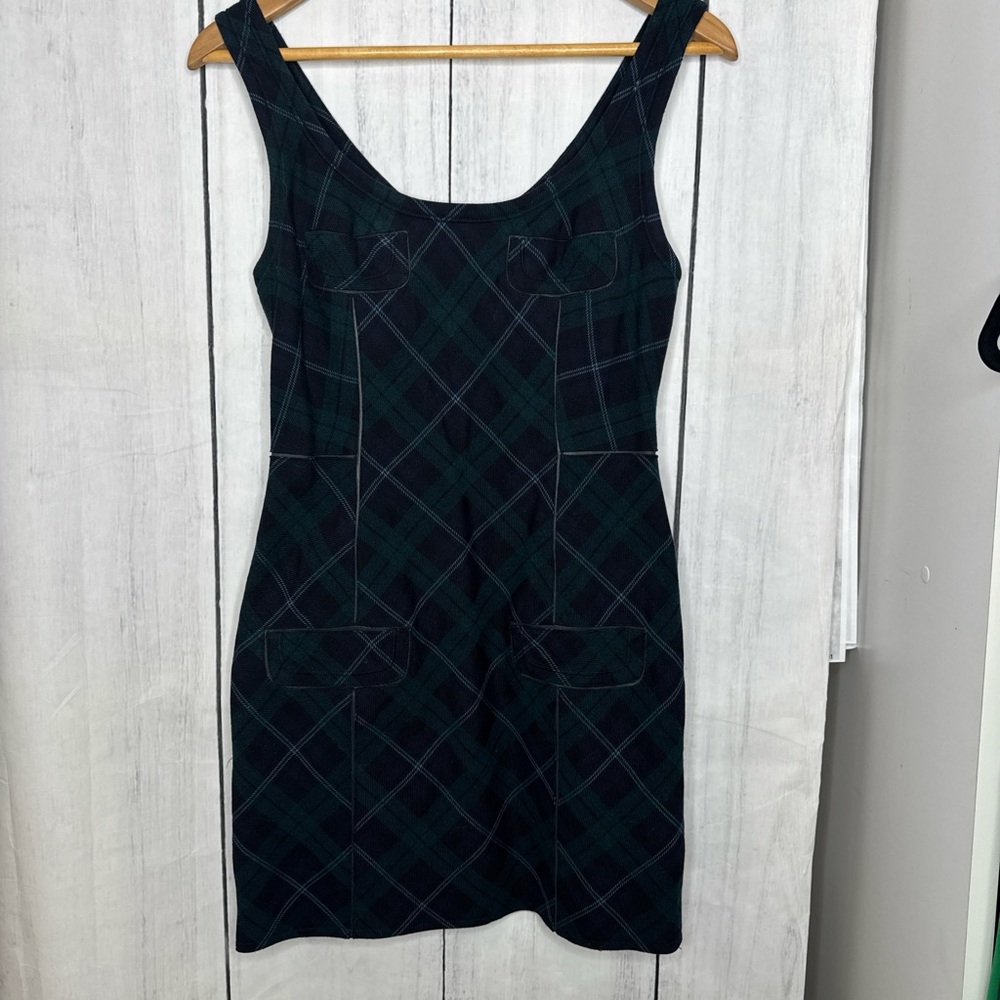 Plaid Sleeveless Dress